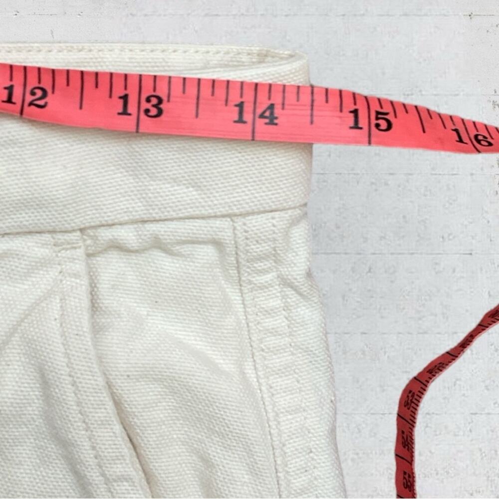 Everlane Canvas Stamp Mini Skirt Ecru Size 6 Minimalist Capsule Wardrobe - Picture 8 of 10